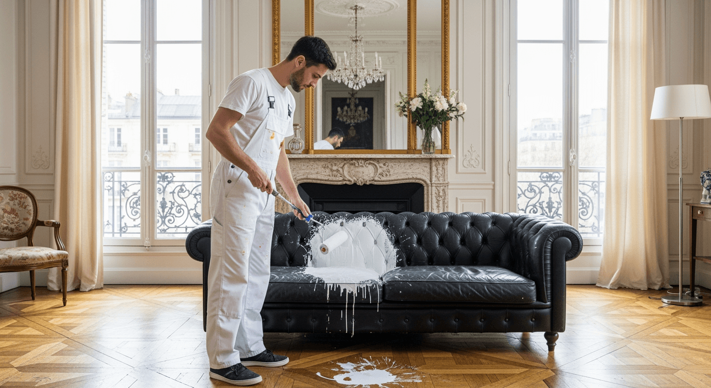 Exemple de sinistre — peintre en bâtiment